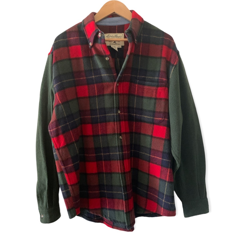 Vintage 90s Eddie Bauer Men’s Heavyweight Flannel Shirt